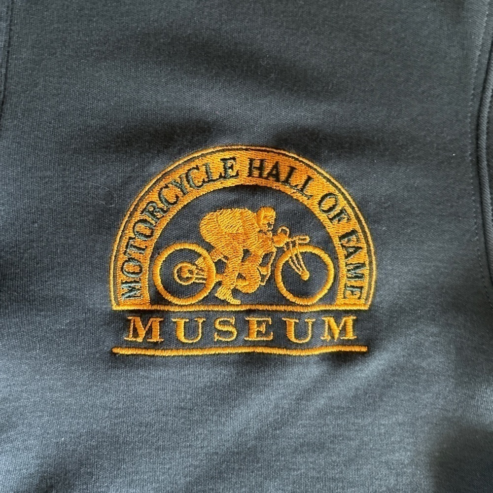 Lands End Motorcycle AMA Polo Shirt Sz M American Motorcycle Hall of Fame Logo - Picture 6 of 11